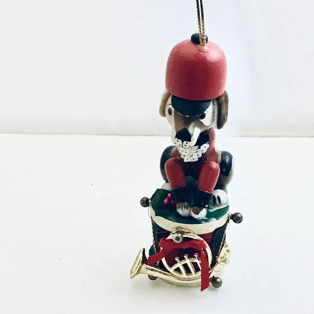 #2849 Soldier Dog Christmas ornament  4.5 X 1.75
